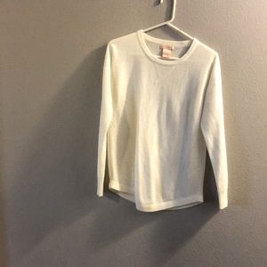 White acrylic sweater
